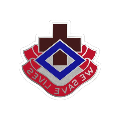 148 Evacuation Hospital (U.S. Army) REVERSE PRINT Transparent Die-Cut STICKER - The Sticker Space