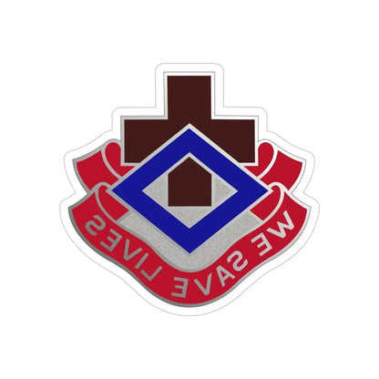 148 Evacuation Hospital (U.S. Army) REVERSE PRINT Transparent Die-Cut STICKER - The Sticker Space