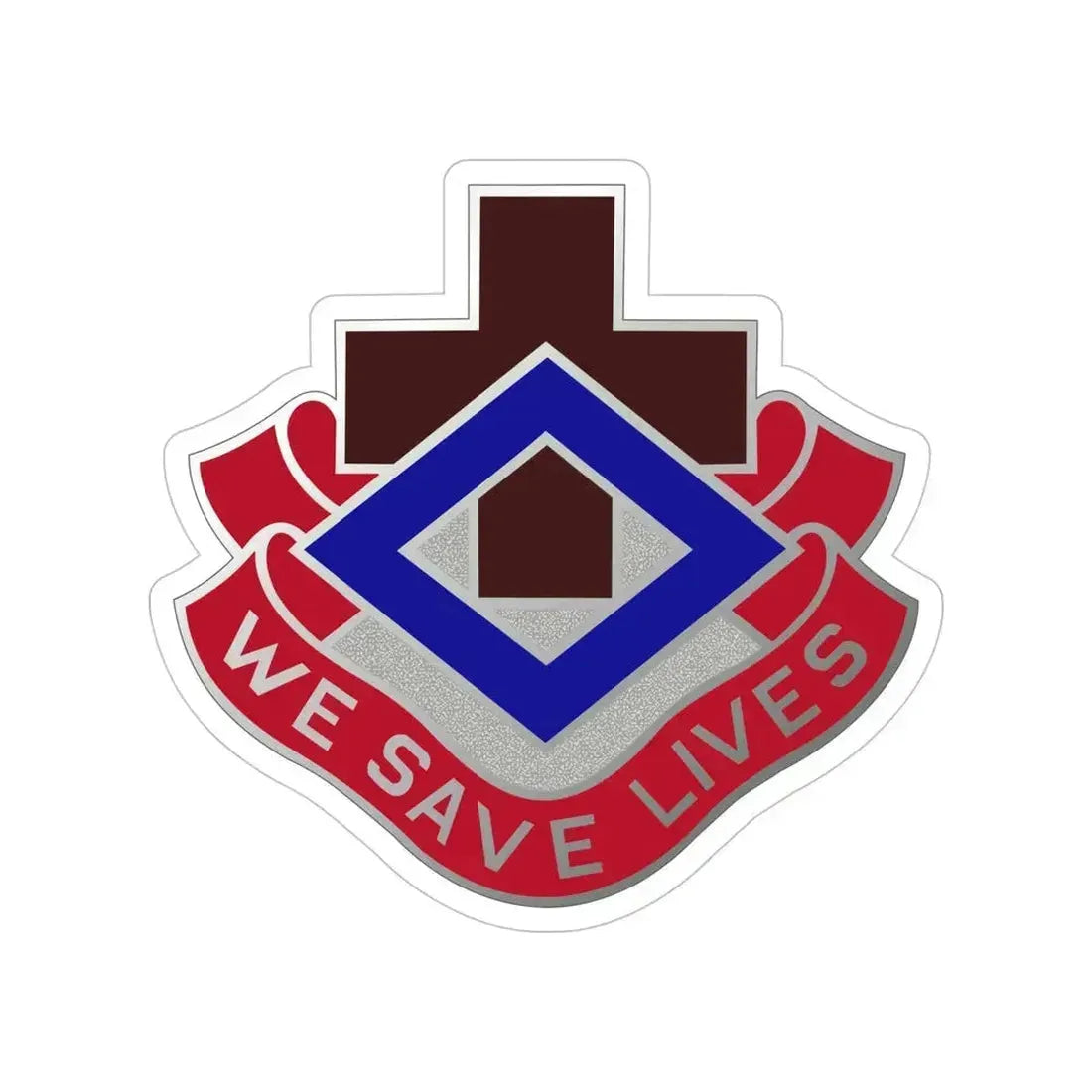 148 Evacuation Hospital (U.S. Army) Transparent STICKER Die-Cut Vinyl Decal 5 Inch - The Sticker Space