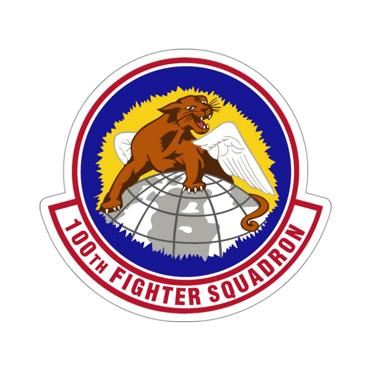 100th Fighter Squadron (U.S. Air Force) STICKER Vinyl Kiss-Cut Decal