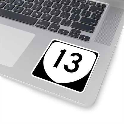 Virginia 13 (Virginia) (Road Sign) STICKER Vinyl Kiss-Cut Decal