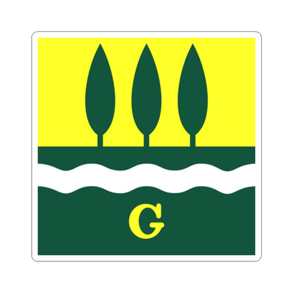 CHE Grunau ZH Flag (Switzerland) STICKER Vinyl Kiss-Cut Decal