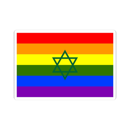 Flag of Morocco LGBT hexagram (Morocco) STICKER Vinyl Kiss-Cut Decal