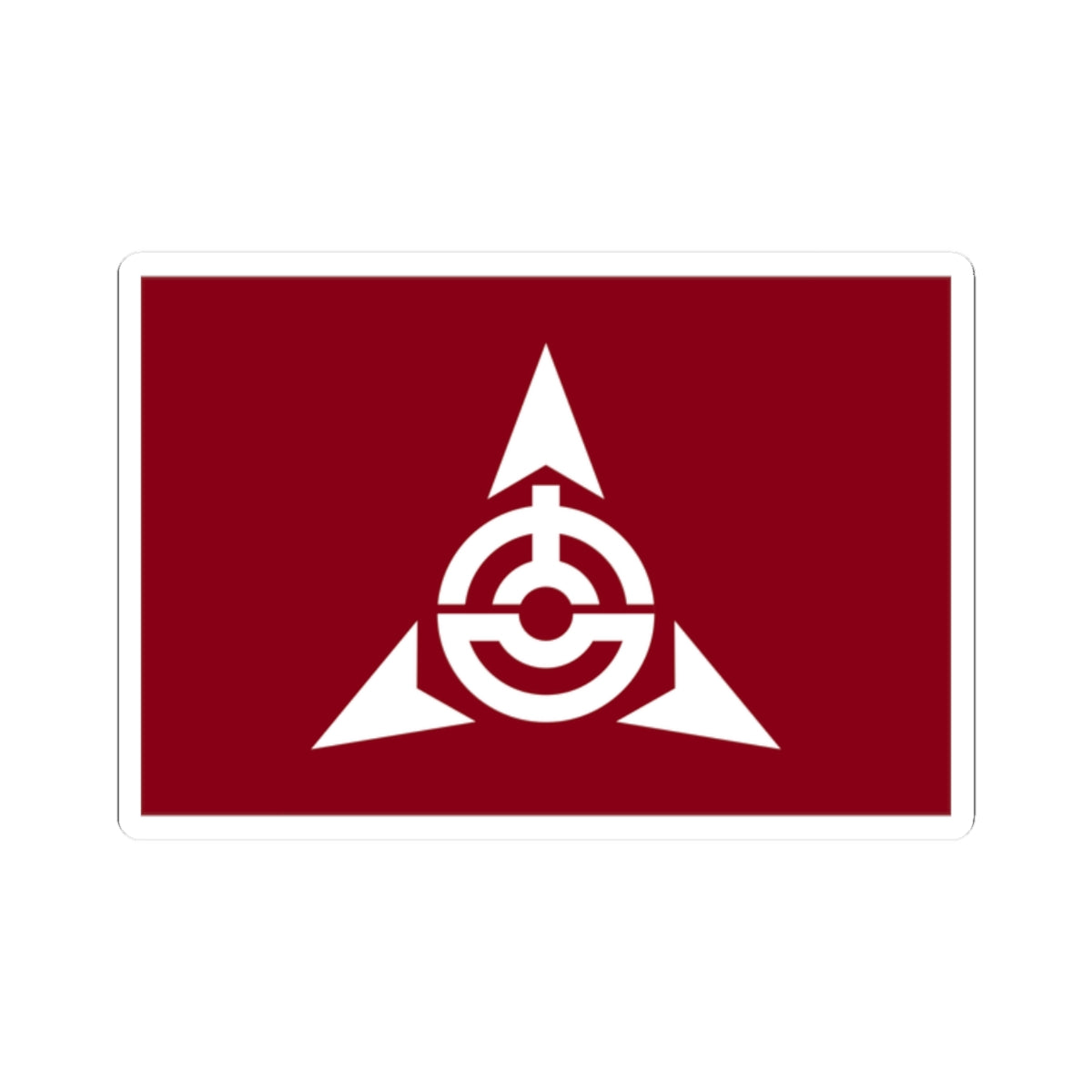 Flag of Yoshioka Gunma (Japan) STICKER Vinyl Kiss-Cut Decal