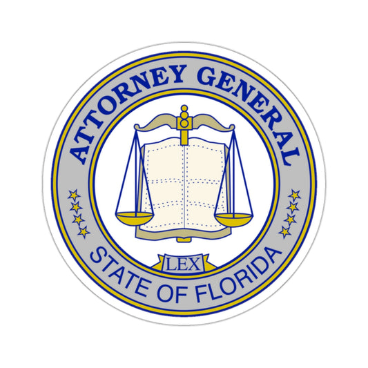 Seal of the Attorney General of Florida - STICKER Vinyl Kiss-Cut Decal