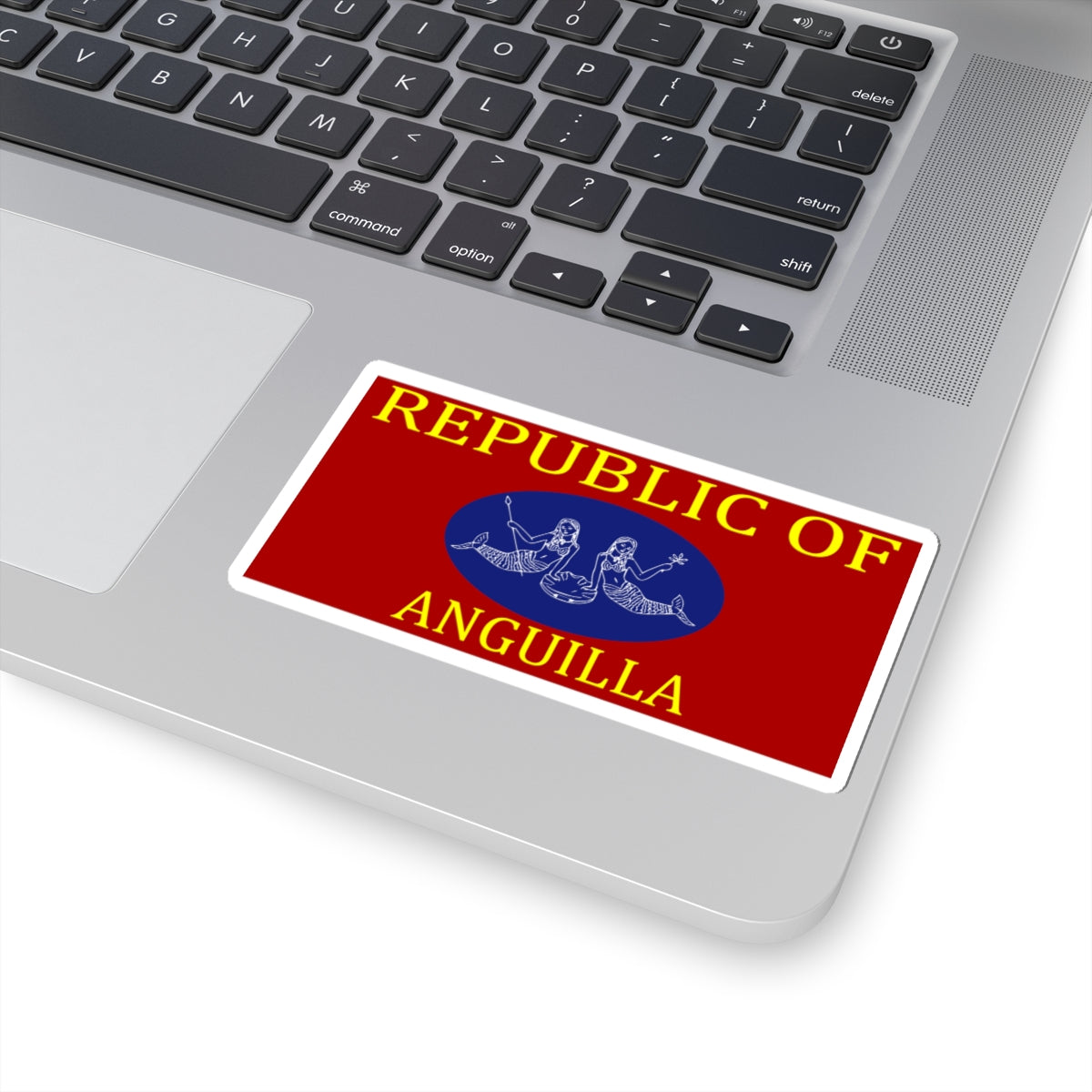 Flag of Anguilla 1967 (United Kingdom) STICKER Vinyl Kiss-Cut Decal
