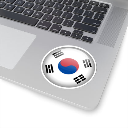Flag orb South Korea (Korea) STICKER Vinyl Kiss-Cut Decal