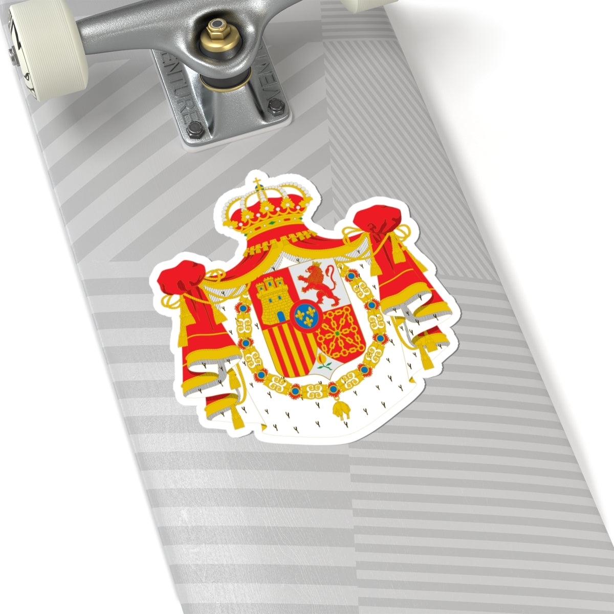 Armas abreviadas del rey de España 1864-1931 (Spain) (Coat of Arms) STICKER Vinyl Kiss-Cut Decal