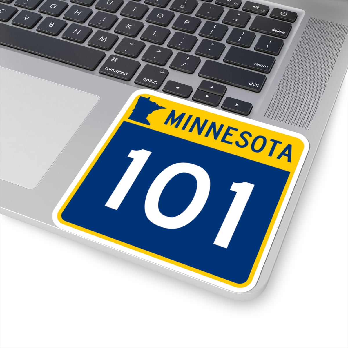 MN-101 (Minnesota) (Road Sign) STICKER Vinyl Kiss-Cut Decal