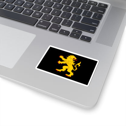 Flag of Cardiganshire proposal (United Kingdom) STICKER Vinyl Kiss-Cut Decal