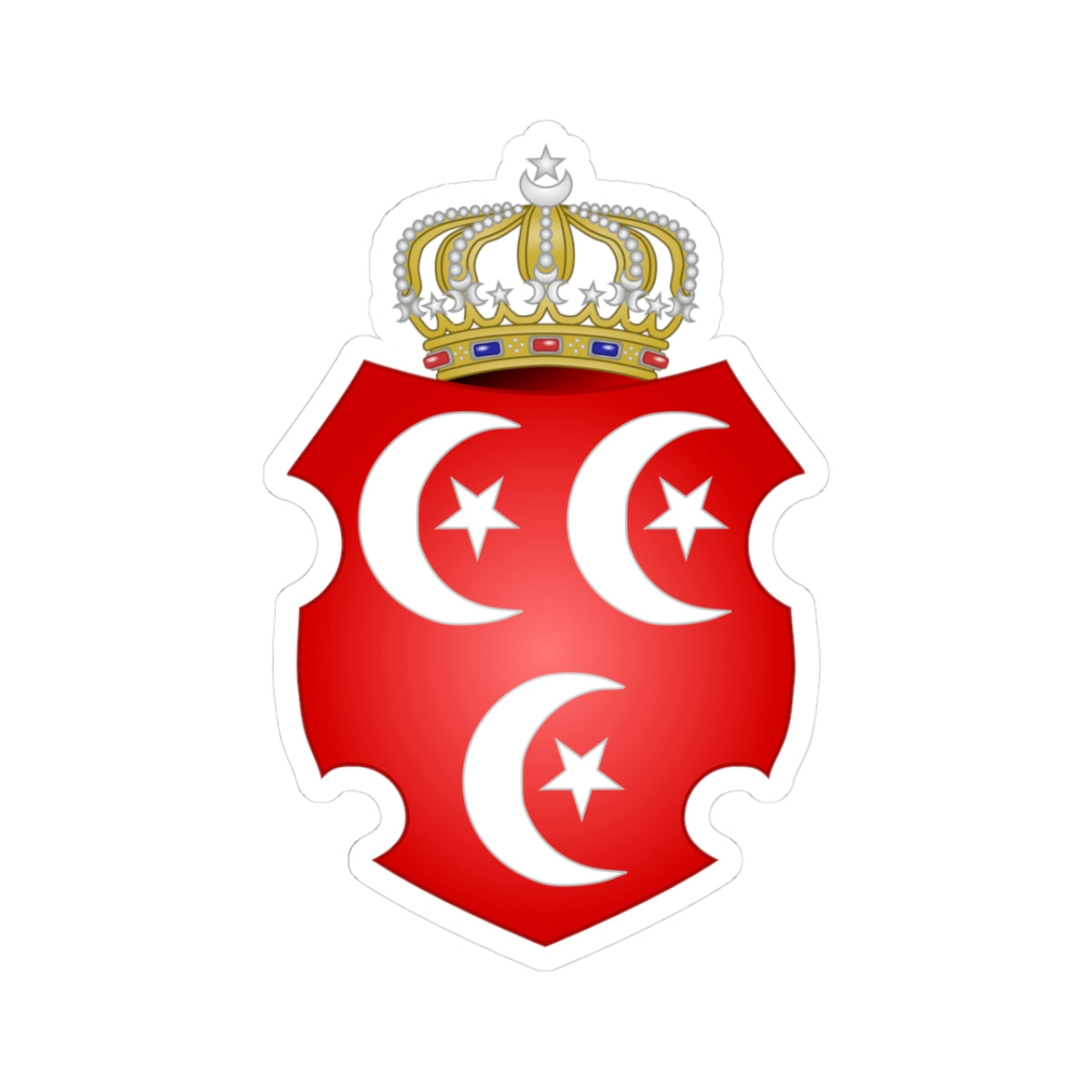 Coat of Arms of the Sultan of Egypt - STICKER Vinyl Kiss-Cut Decal