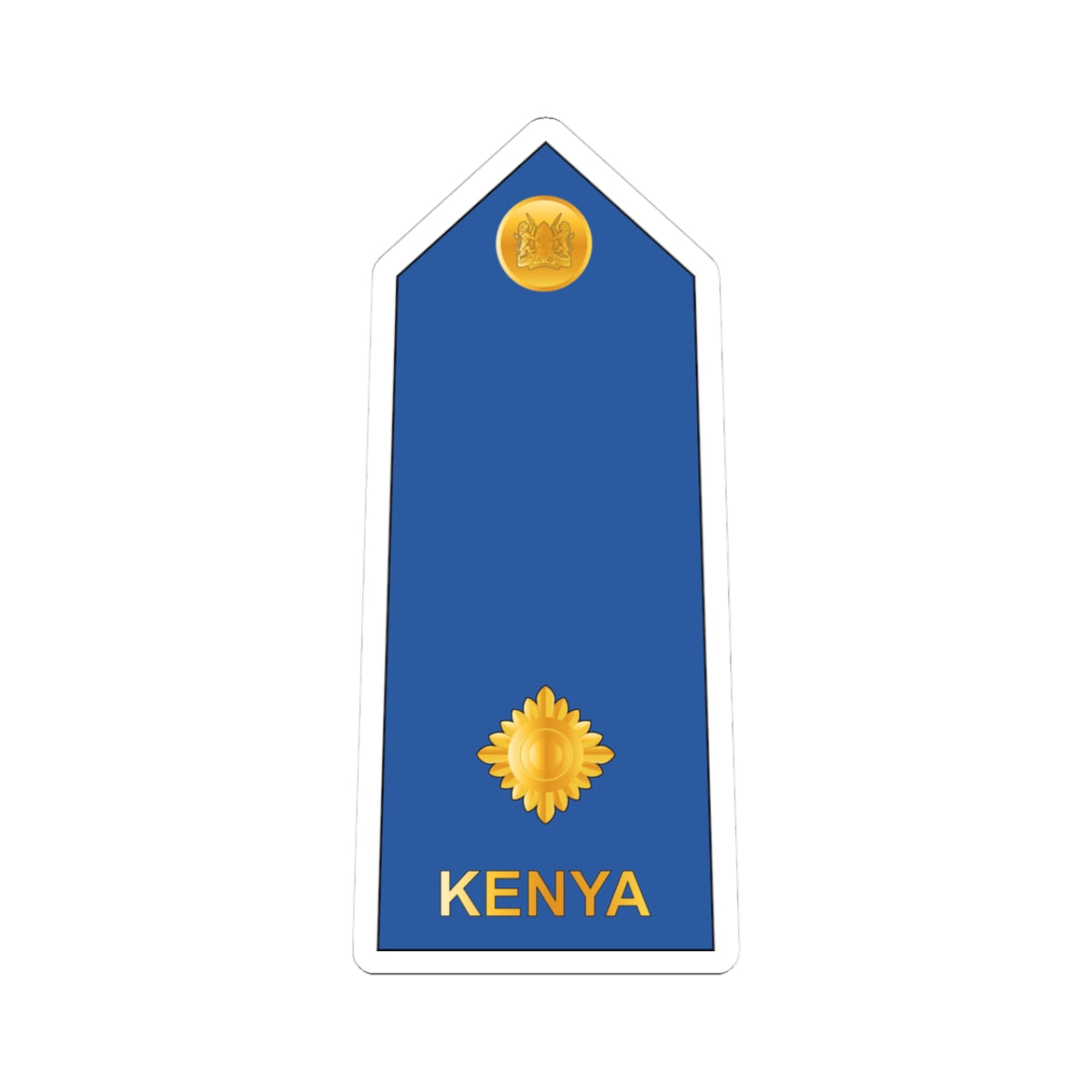 07. Kenyan Air Force 2LT (Kenya) (Military Rank) STICKER Vinyl Kiss-Cut Decal