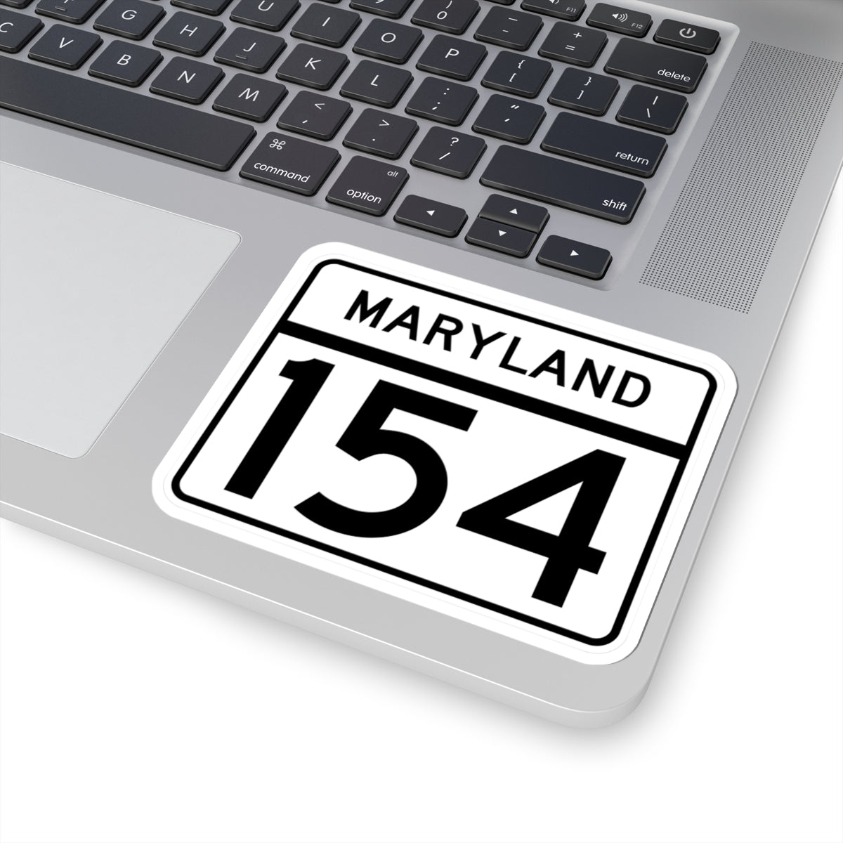 MD Route 154 (Maryland) (Road Sign) STICKER Vinyl Kiss-Cut Decal