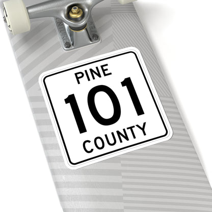Pine County Route 101 MN (Minnesota) (Road Sign) STICKER Vinyl Kiss-Cut Decal