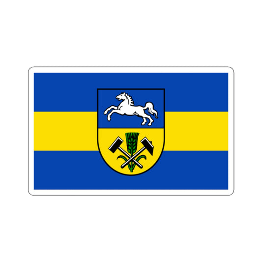 Flag of Helmstedt Germany - STICKER Vinyl Kiss-Cut Decal