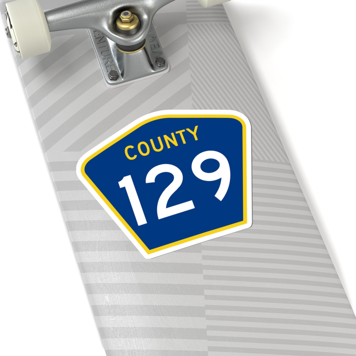 County 129 MN (Minnesota) (Road Sign) STICKER Vinyl Kiss-Cut Decal