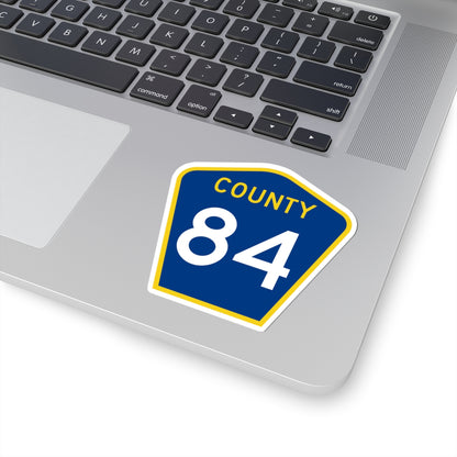 County 84 MN (Minnesota) (Road Sign) STICKER Vinyl Kiss-Cut Decal