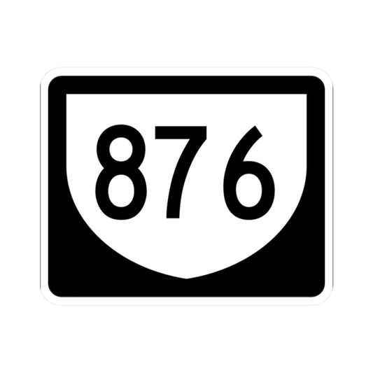 PR urban primary 876 (Puerto Rico) (Road Sign) STICKER Vinyl Kiss-Cut Decal