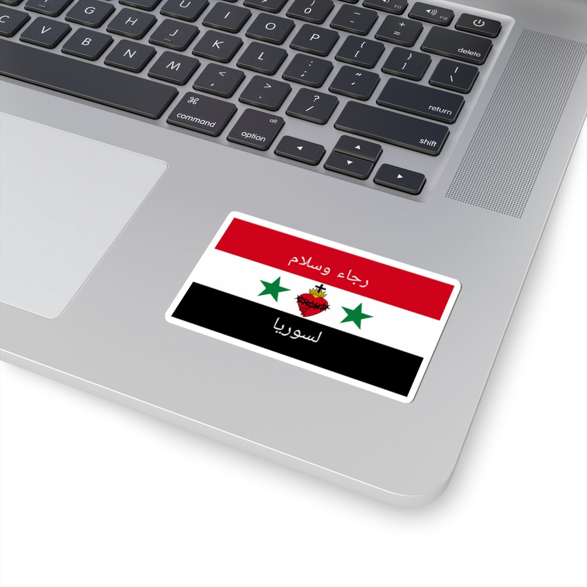 Syrian Christian flag (Syria) STICKER Vinyl Kiss-Cut Decal