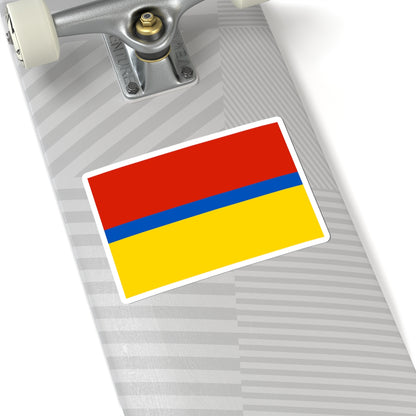 Flag of Staropoltavsky rayon Volgograd oblast (Russia) STICKER Vinyl Kiss-Cut Decal