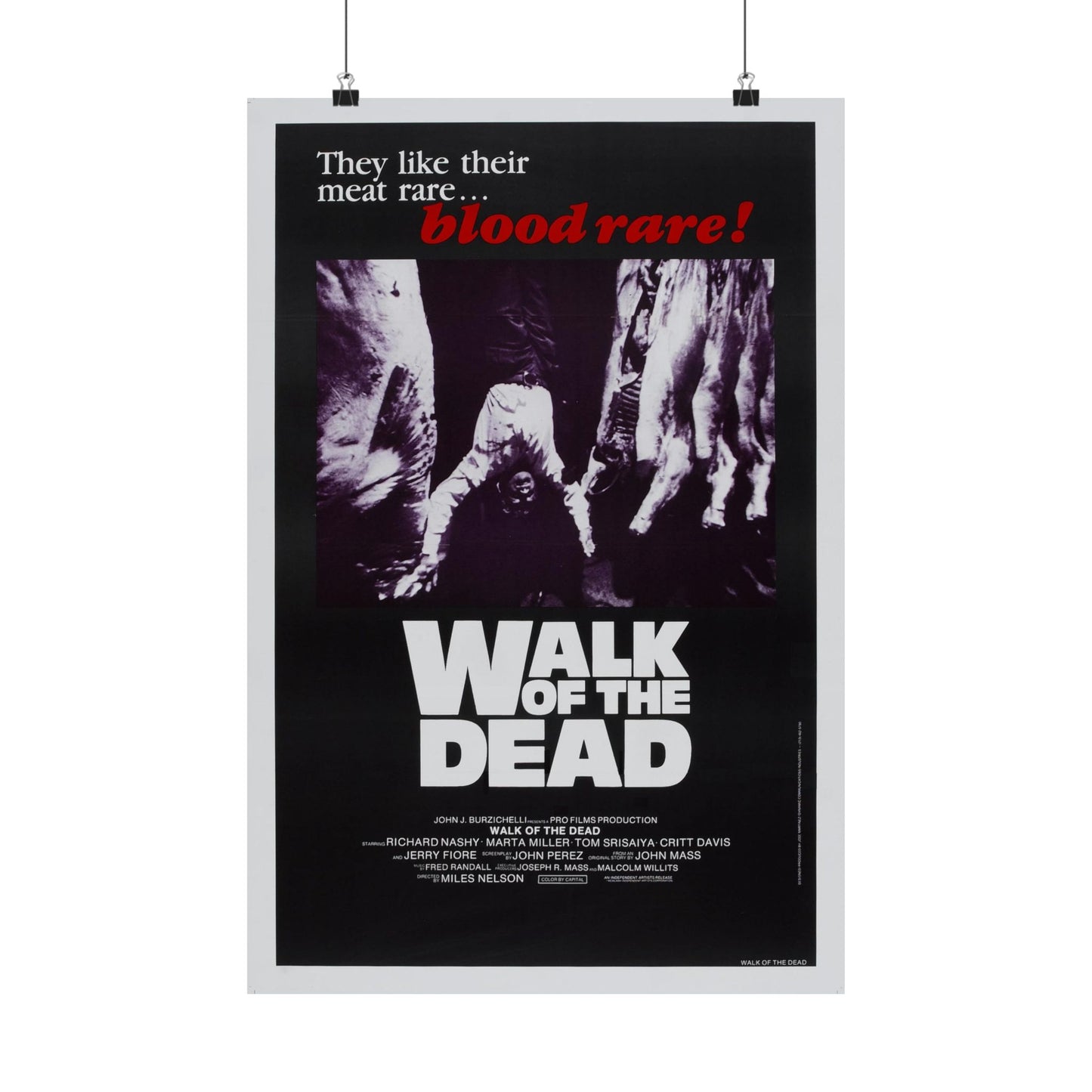 WALK OF THE DEAD (VENGEANCE OF THE ZOMBIES) 1973 - Paper Movie Poster-16″ x 24″-The Sticker Space