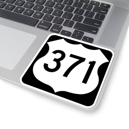 US 371 MN 1961 (Minnesota) (Road Sign) STICKER Vinyl Kiss-Cut Decal