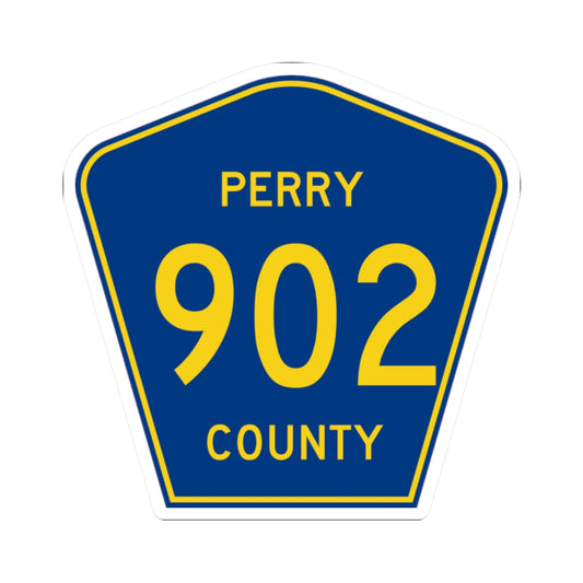 Perry County 902 (Missouri) (Road Sign) STICKER Vinyl Kiss-Cut Decal