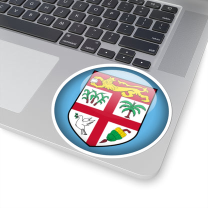 Flag orb Fiji (Fiji) STICKER Vinyl Kiss-Cut Decal