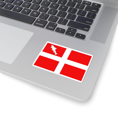 Flag of Annecy (France) STICKER Vinyl Kiss-Cut Decal