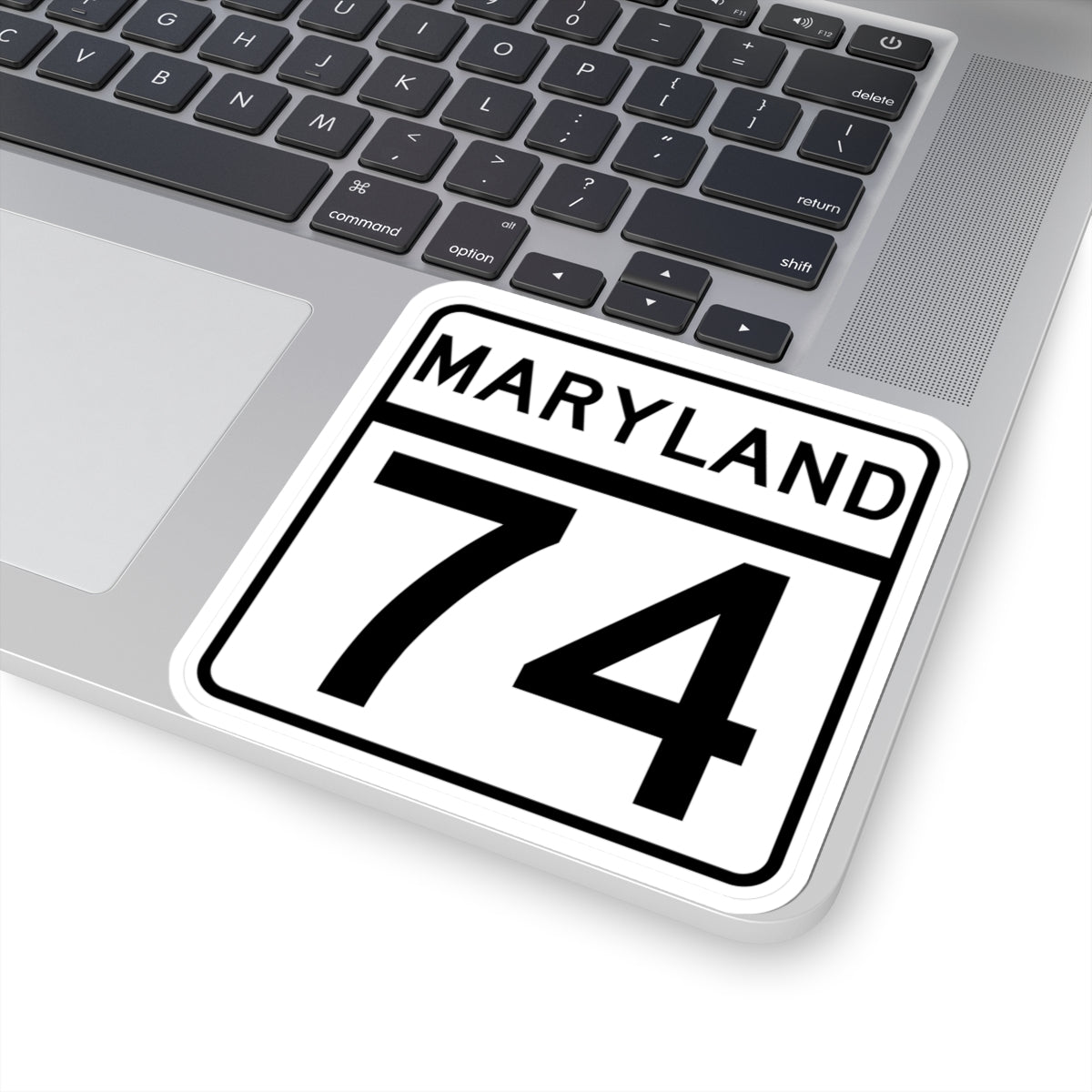 MD Route 74 (Maryland) (Road Sign) STICKER Vinyl Kiss-Cut Decal