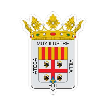 Escudo de Ateca (Spain) (Coat of Arms) STICKER Vinyl Kiss-Cut Decal