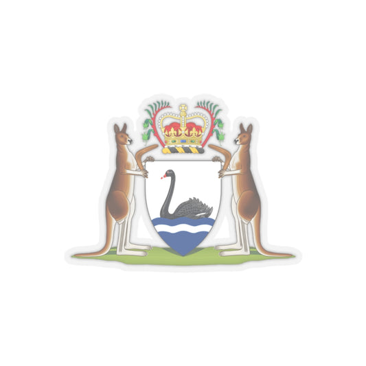 Coat of arms of Western Australia - STICKER Vinyl Kiss-Cut Decal