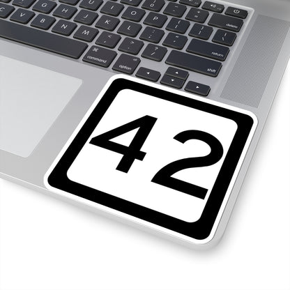 WV-42 (Virginia) (Road Sign) STICKER Vinyl Kiss-Cut Decal