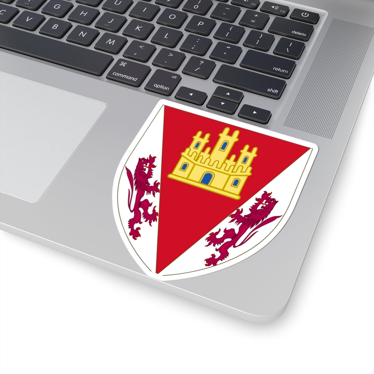 Arms of Diego of Castile son of King Peter (Spain) (Coat of Arms) STICKER Vinyl Kiss-Cut Decal