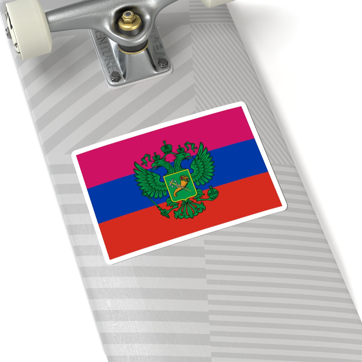 Flag of Russian occupied Kharkov Oblast (Russia) STICKER Vinyl Kiss-Cut Decal