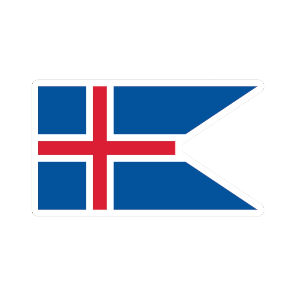Flag of Iceland state (Iceland) STICKER Vinyl Kiss-Cut Decal