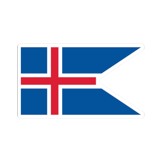Flag of Iceland state (Iceland) STICKER Vinyl Kiss-Cut Decal