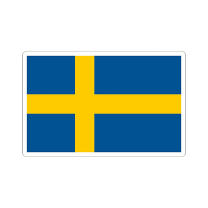 Flag of Sweden (Sweden) STICKER Vinyl Kiss-Cut Decal
