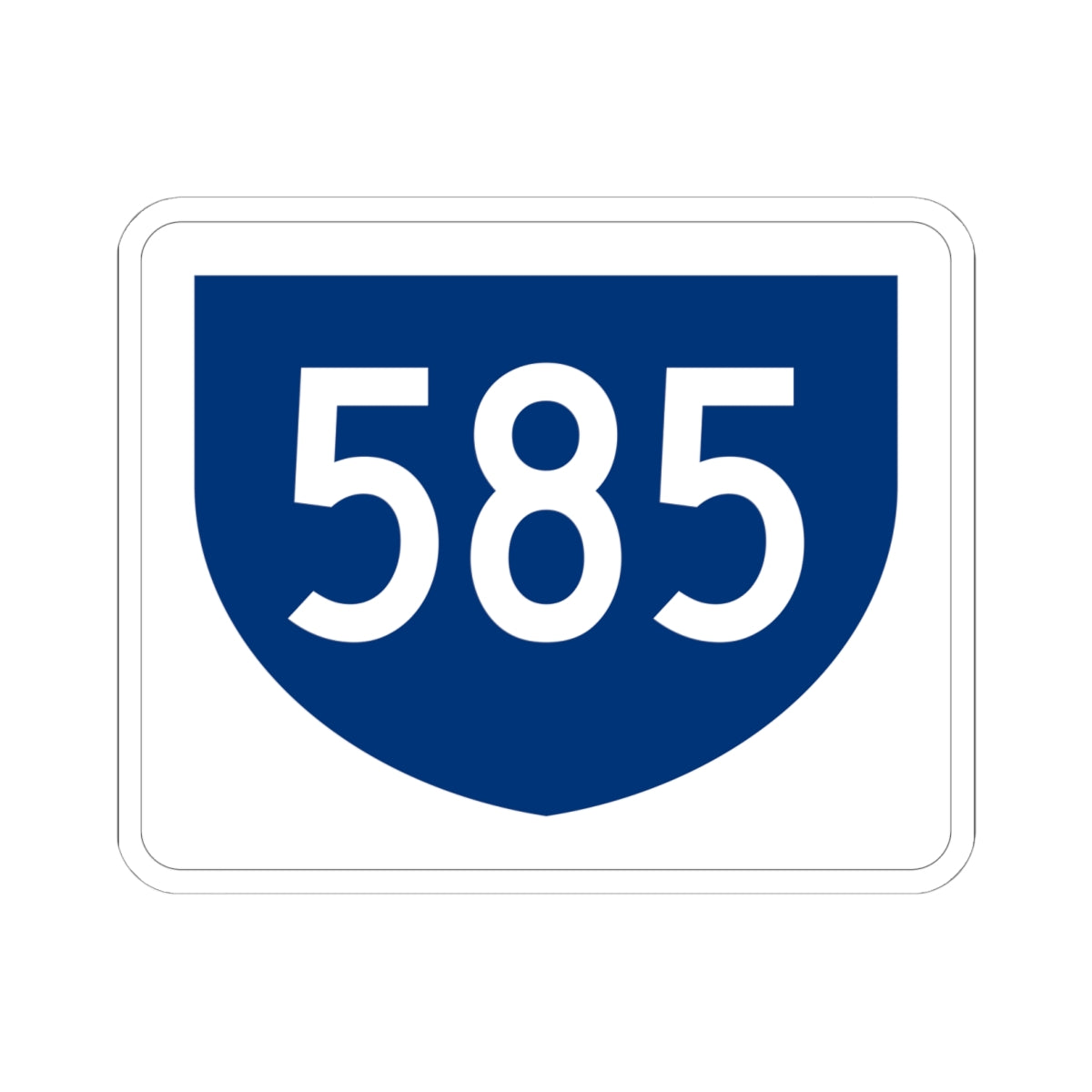 PR primary 585 (Puerto Rico) (Road Sign) STICKER Vinyl Kiss-Cut Decal