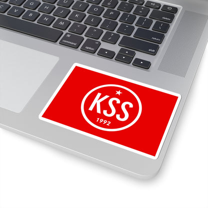 Flag Of The Communist Party Of Slovakia (Slovakia) STICKER Vinyl Kiss-Cut Decal