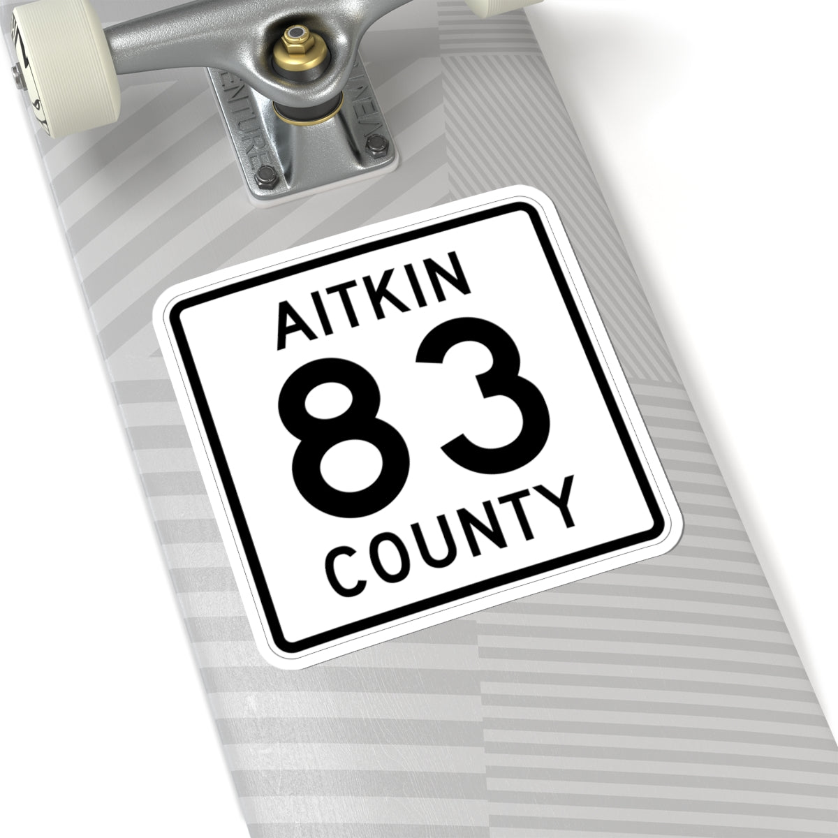 Aitkin County Route 83 (Minnesota) (Road Sign) STICKER Vinyl Kiss-Cut Decal