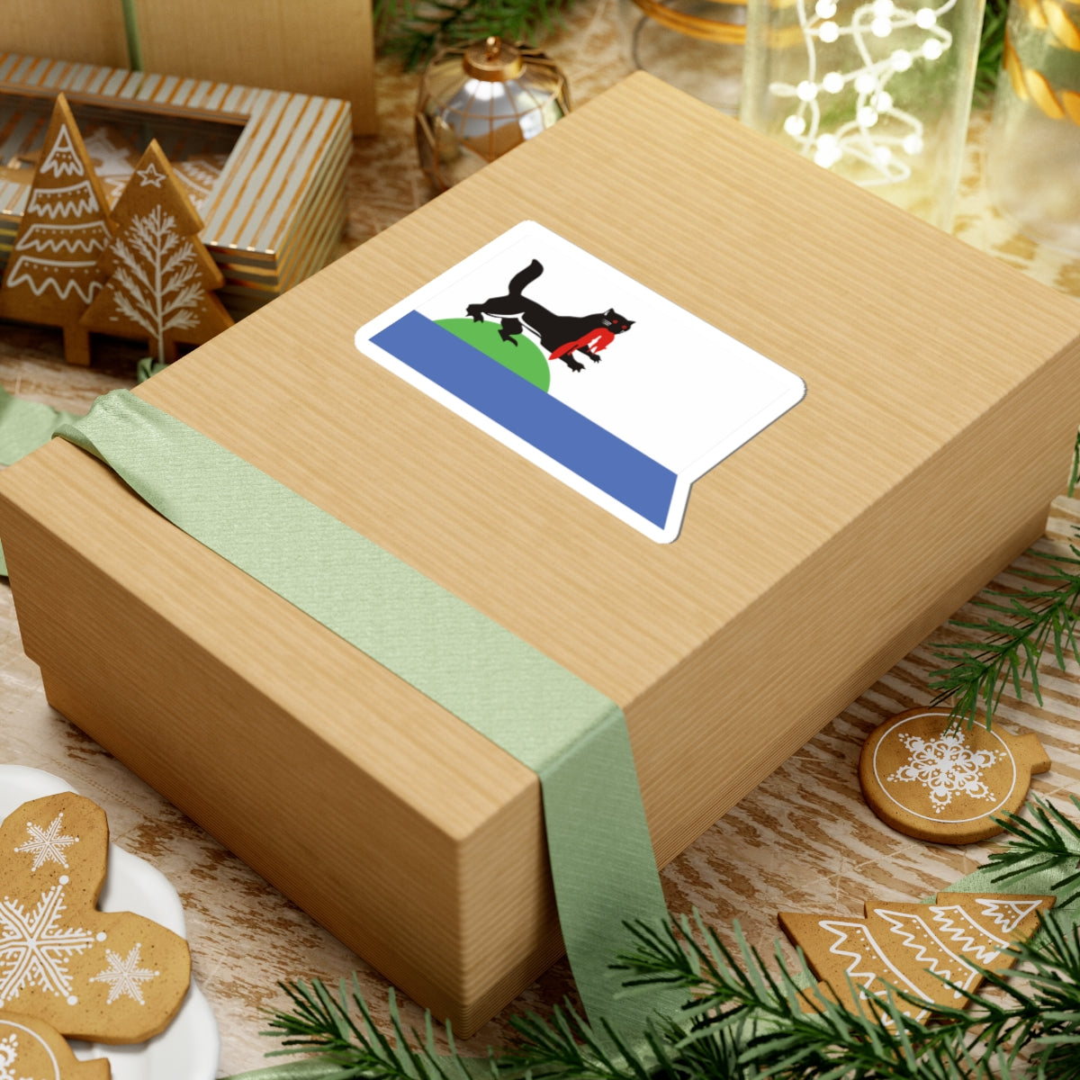 Flag of Irkutsk Irkutsk oblast (Russia) STICKER Vinyl Kiss-Cut Decal