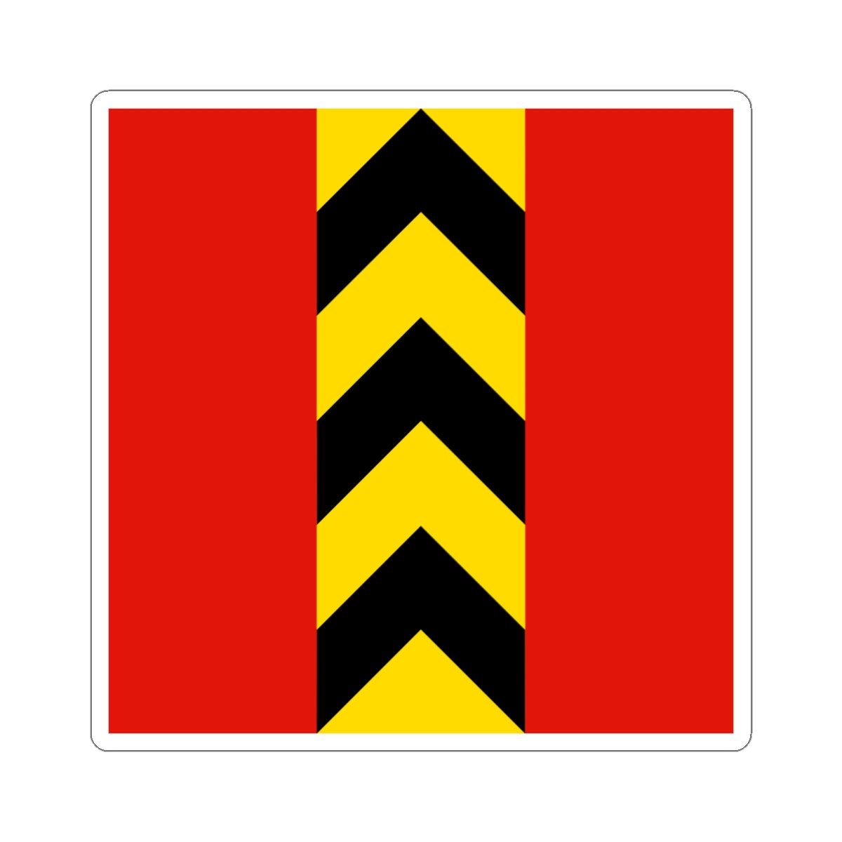 CHE Valangin Flag (Switzerland) STICKER Vinyl Kiss-Cut Decal
