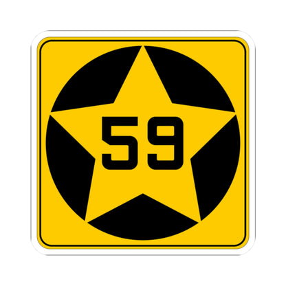 MN-59 1920 (Minnesota) (Road Sign) STICKER Vinyl Kiss-Cut Decal