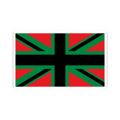 Union Black 3x5 (United Kingdom) STICKER Vinyl Kiss-Cut Decal