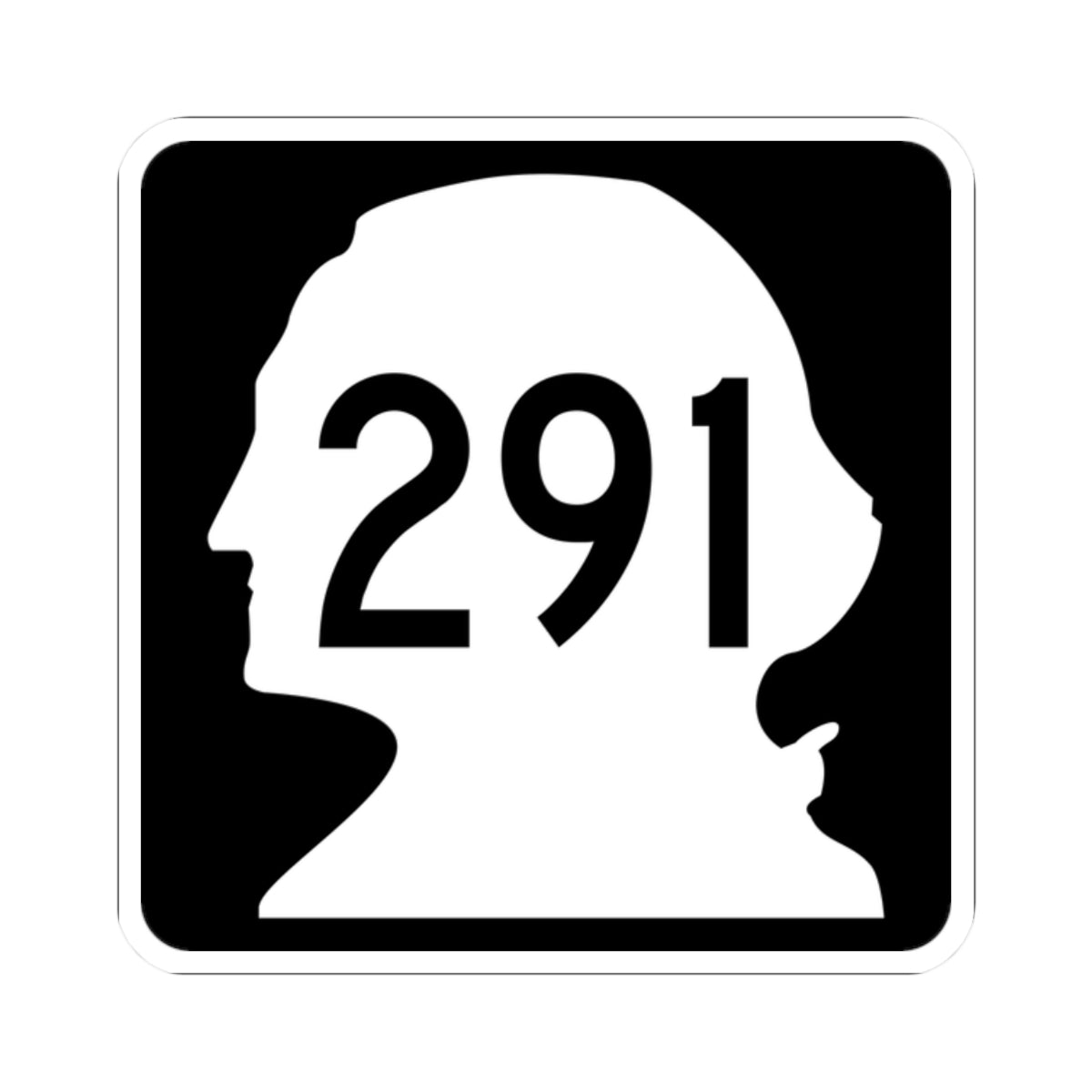 WA-291 (Washington) (Road Sign) STICKER Vinyl Kiss-Cut Decal