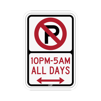 PBOT Road sign P1190D (Oregon) (Road Sign) STICKER Vinyl Kiss-Cut Decal