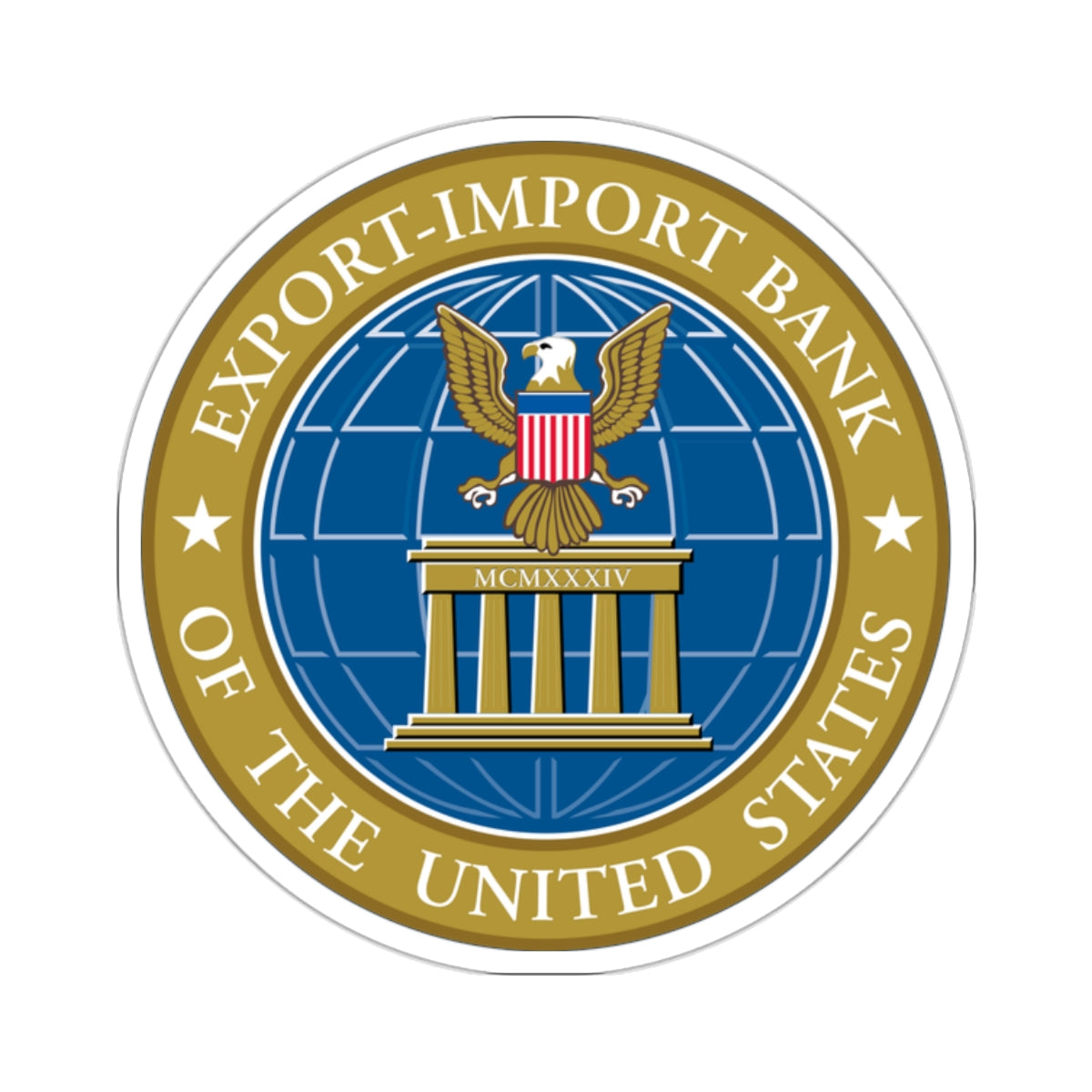 Export Import Bank of the United States - STICKER Vinyl Kiss-Cut Decal