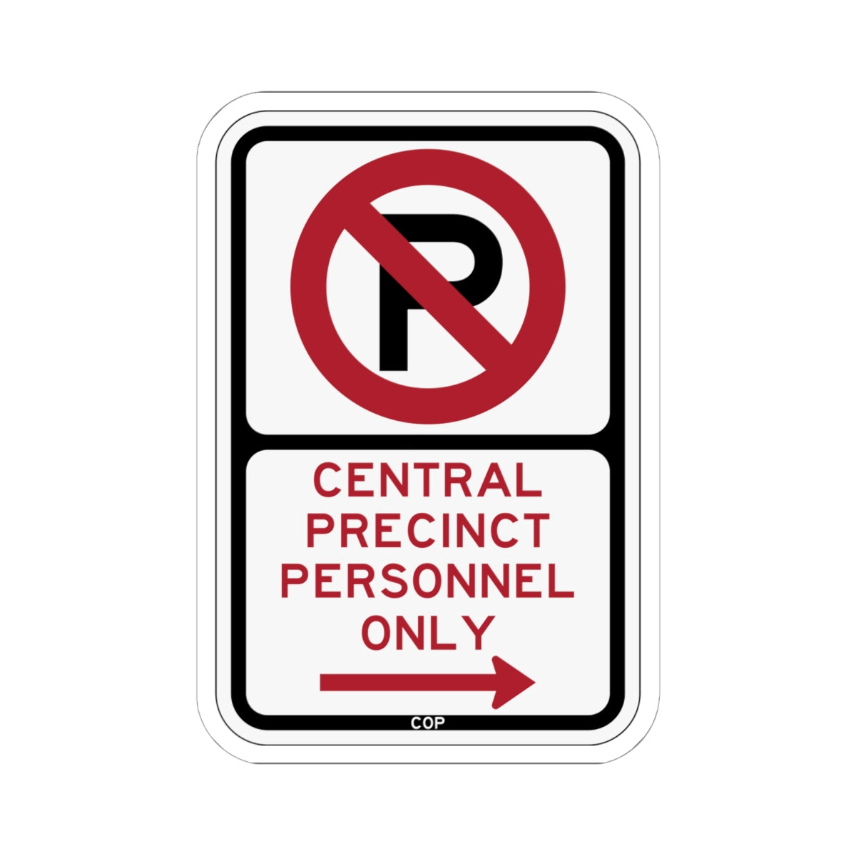 PBOT Road sign P4075R (Oregon) (Road Sign) STICKER Vinyl Kiss-Cut Decal