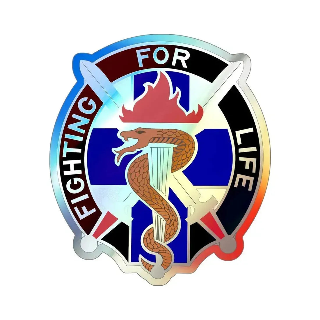149 Surgical Hospital (U.S. Army) Holographic STICKER Die-Cut Vinyl Decal 5 Inch Holographic - The Sticker Space